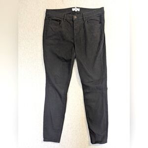 Loft Leggings Jeans Women's 29/8 Black Skinny Cropped Stretch